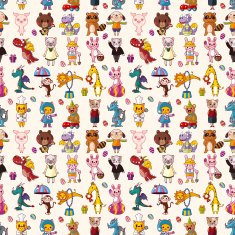 seamless animal pattern N20