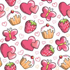 Romantic seamless pattern N7