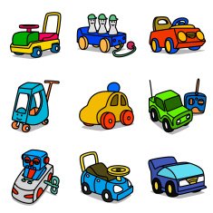 Cartoon Toy Cars free image download