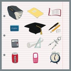 simple fun set of student