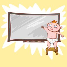 Newborn And Whiteboard