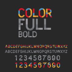 Vintage typography color full and gray color vector-illsutrator