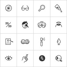 Optical & Visual Icons — Inky Series