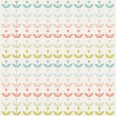 retro abstract floral background