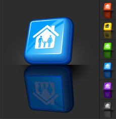 family home 3D button design