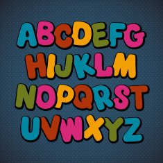 Hand drawn cartoon doodle font N6