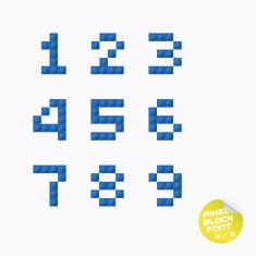 Pixel Block Alphabet N17