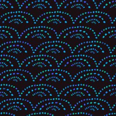 Colorful Seamless Pattern with Dotted Waves