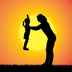 Vector silhouette of family N480