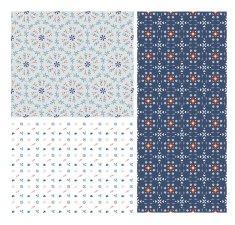 Vintage seamless patterns N2