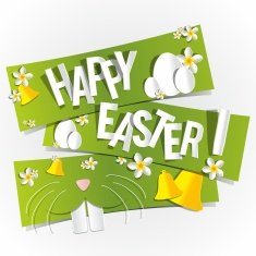 happy easter greeting card N42