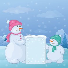 Snowmens with sign N2
