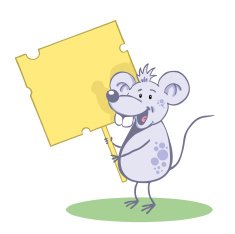Mouse carries banner