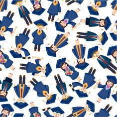 Seamless student pattern N13 free image download