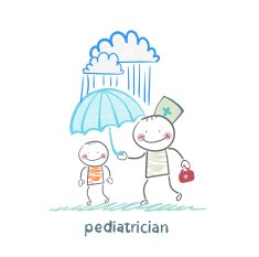 pediatrician holding an umbrella N2