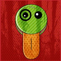 Vector monster Grunge background Eps10 N2