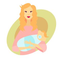 Mother Holding a Baby N3