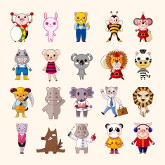 set of animal icon