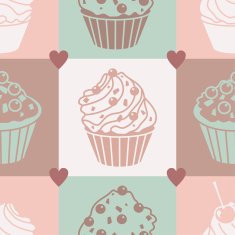 cakes pastel pattern