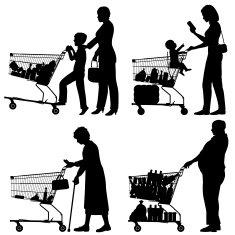 Supermarket shoppers