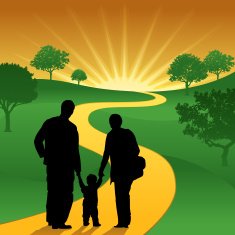 Family starting life journey