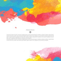 Vector watercolor template N137