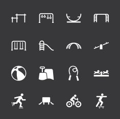 Playground Icons - White Series