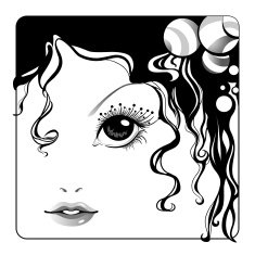 Girls face close up