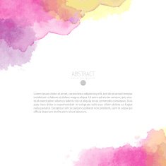 Vector watercolor template N140