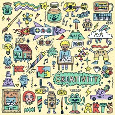 Creativity Activities Funny Doodle Cartoon Set 1 Arts and Crafts N2