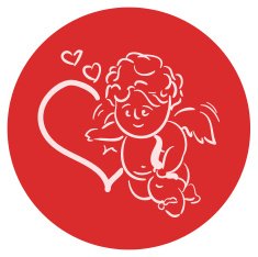 Cupid spreading love