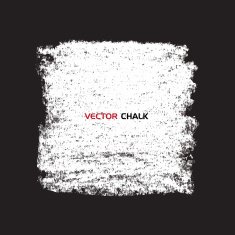 Chalk texture square banner on blackboard
