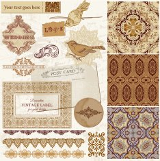 Persian Tiles and Birds N3