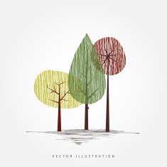 Vector tree illustration