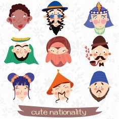 cute nationality- illustration N2