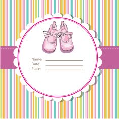 Baby shower card N240