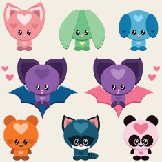 Cute animals set N2