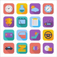 Flat icons for Web Design N2