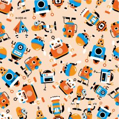 seamless robot pattern N4