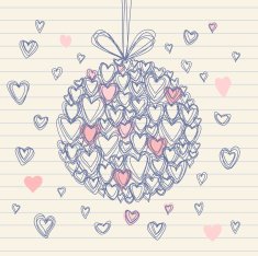 Sketchy Christmas greeting design N2