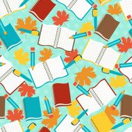 Seamless pattern with school icons N5
