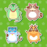 Cute animal stickers N30