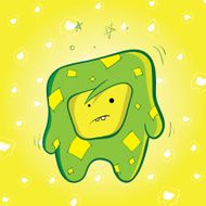 Cute green creature