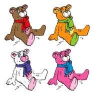 Catoon toy teddy bears