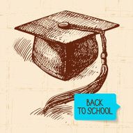 Vintage hand drawn back to school illustration N5