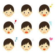 Facial expressions of boy N5