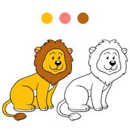 Coloring book (lion) N6