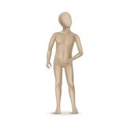 Vector Child Mannequin Isolated on White Background N8