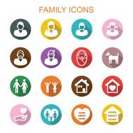 family long shadow icons