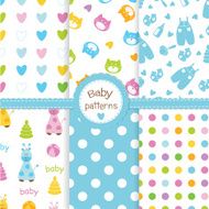 Set of baby seamless patterns N4